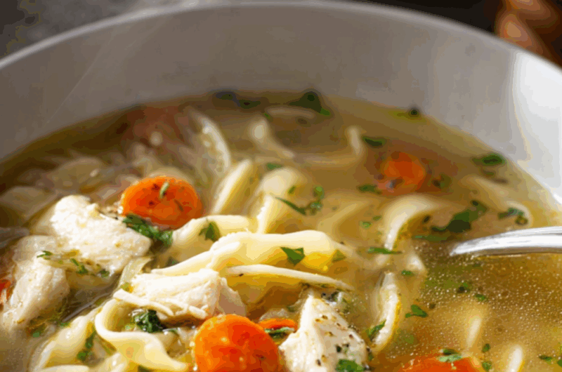 Low Residue Chicken Noodle Soup Recipe