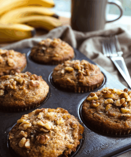 Low Sodium Banana Nut Muffins Recipe