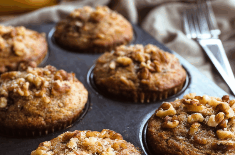 Low Sodium Banana Nut Muffins Recipe