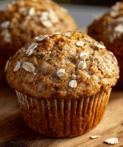 Low Sodium Banana Oatmeal Muffins Recipe