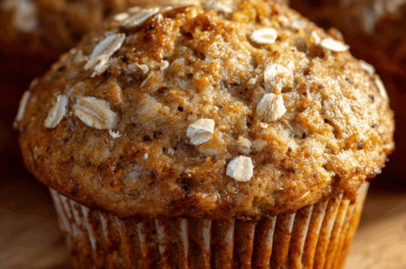 Low Sodium Banana Oatmeal Muffins Recipe