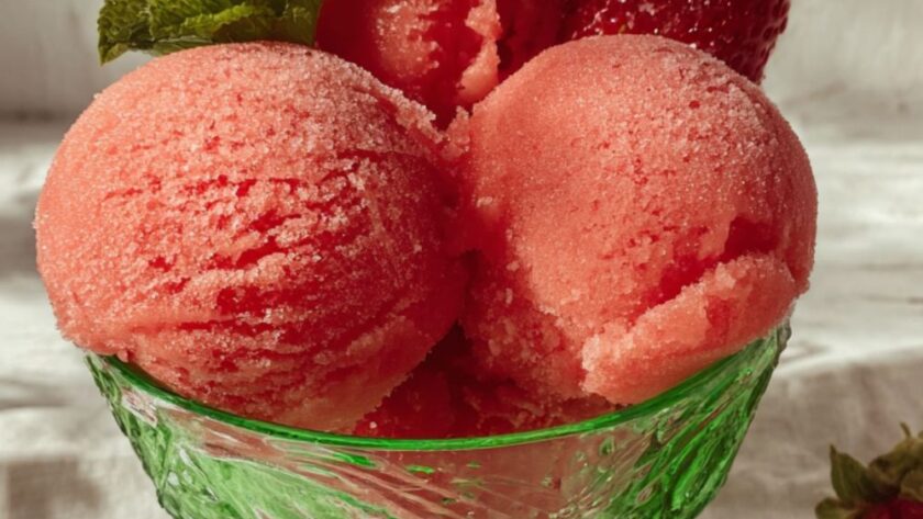 Low FODMAP Strawberry Sorbet Recipe