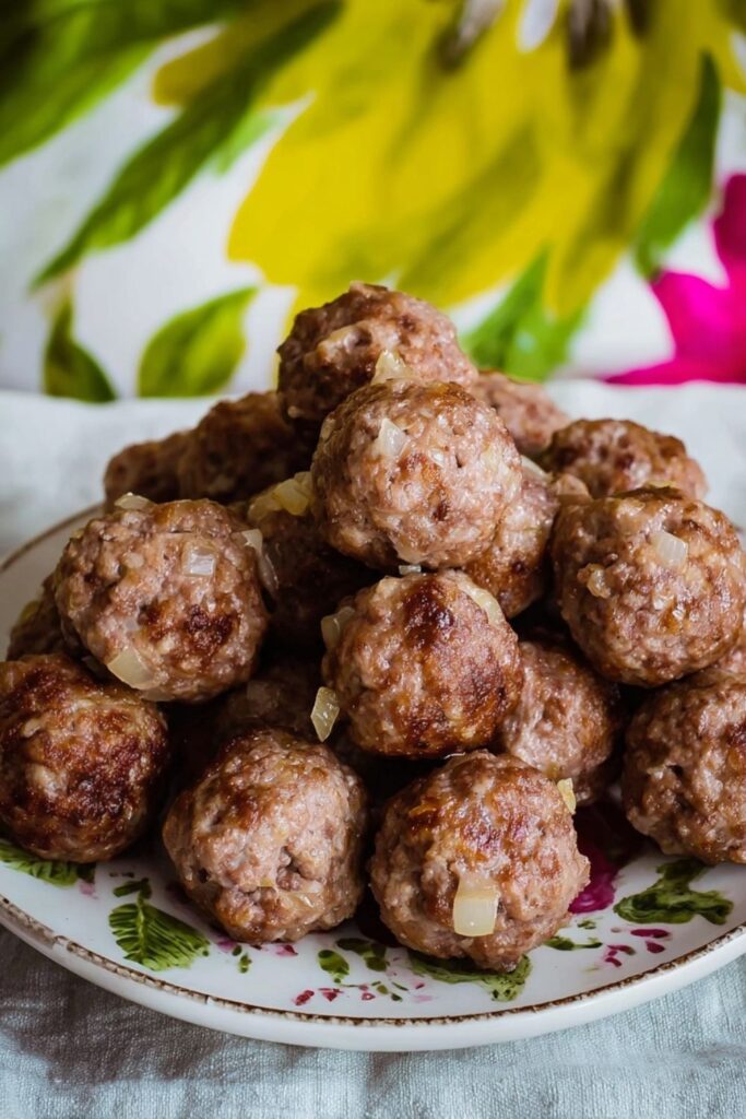 Low Sodium Ground Beef Meatballs