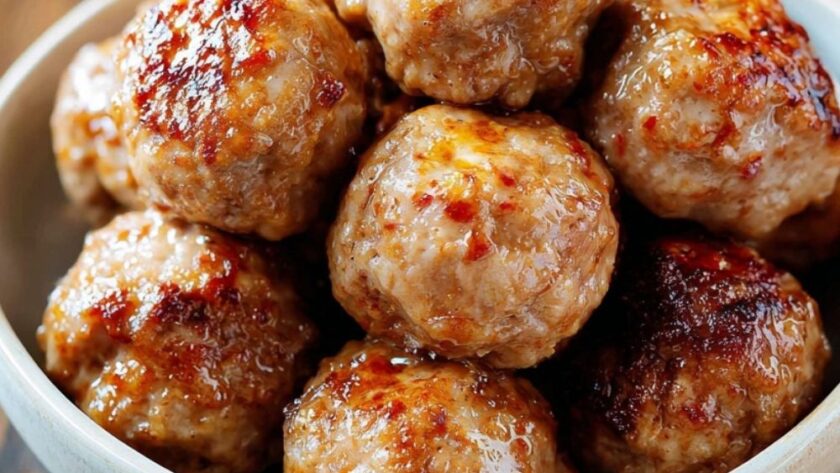 Low Sodium Ground Pork Meatballs