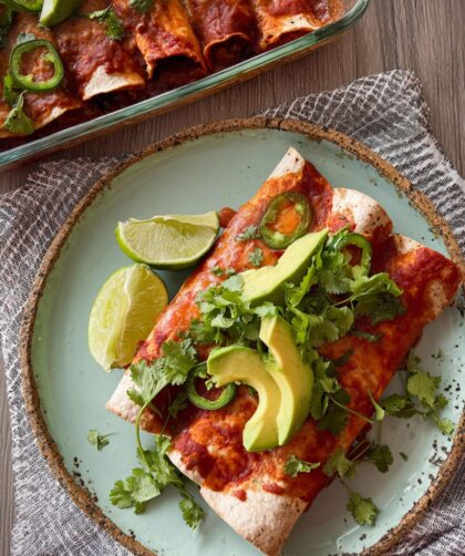 Low Sodium Veggie Enchiladas