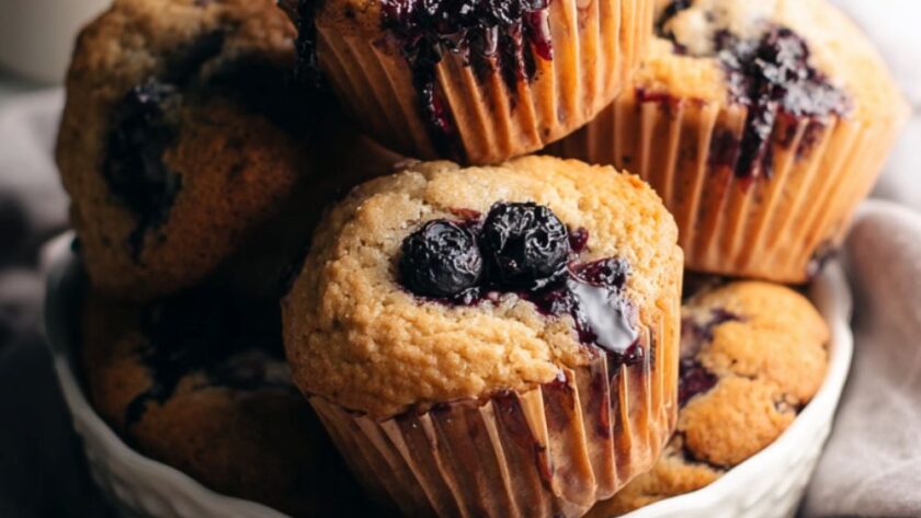 Low FODMAP Blueberry Muffins