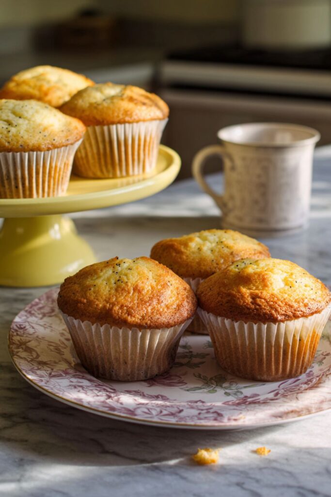 Low FODMAP Lemon Poppy Seed Muffins