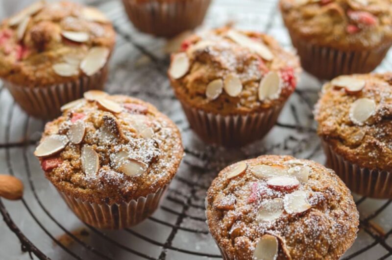 Low FODMAP Rhubarb Muffins