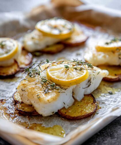 Low Histamine Sheet Pan Cod And Potatoes