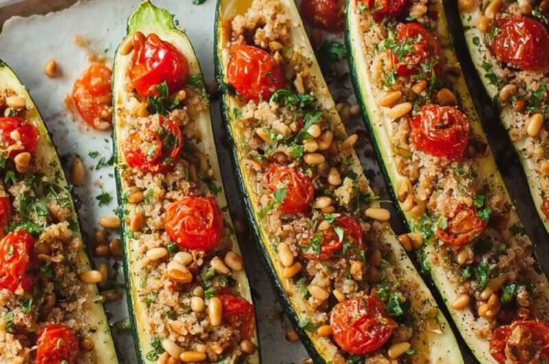 Low Histamine Stuffed Zucchini Boats