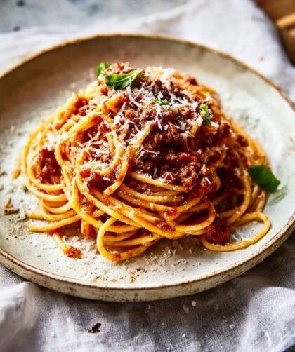 Low Residue Spaghetti Bolognese
