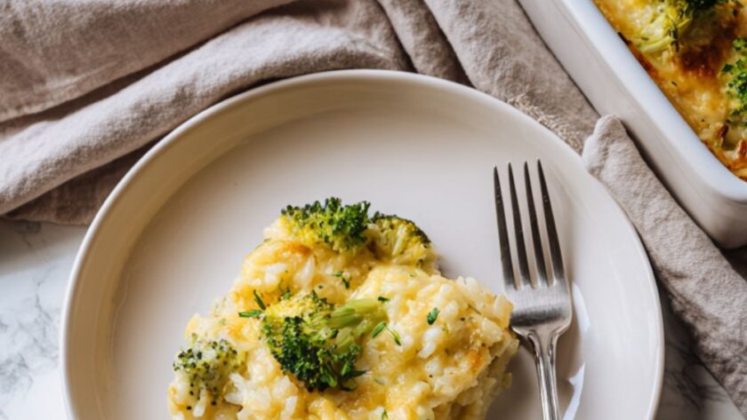 Low Acid Broccoli Rice Casserole