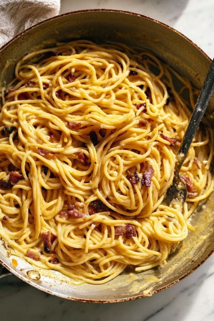 Low Acid Carbonara