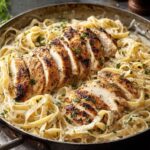 Low Acid Chicken Alfredo Pasta