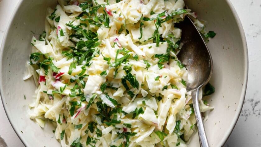 Low Acid Creamy Coleslaw