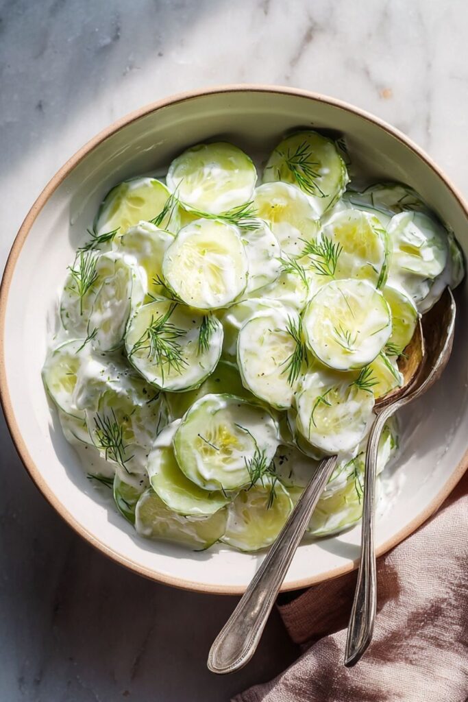 Low Acid Cucumber Salad