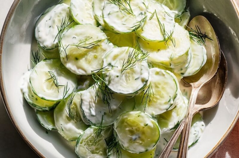 Low Acid Cucumber Salad