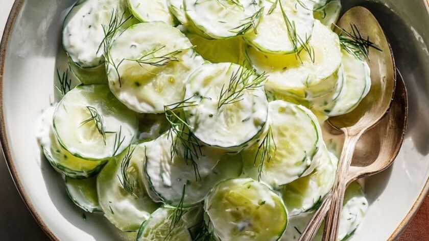 Low Acid Cucumber Salad