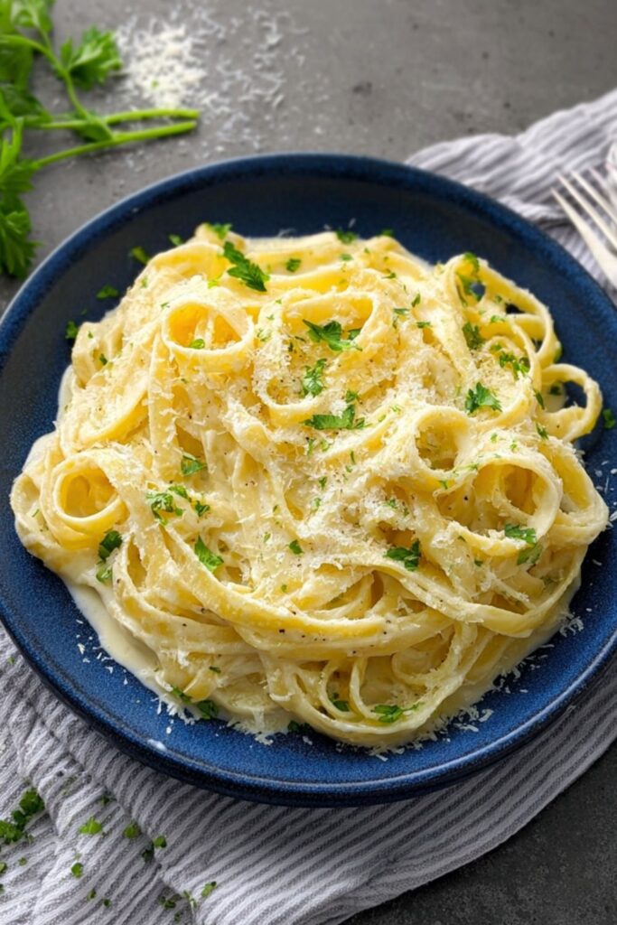 Low Acid Fettuccine Alfredo