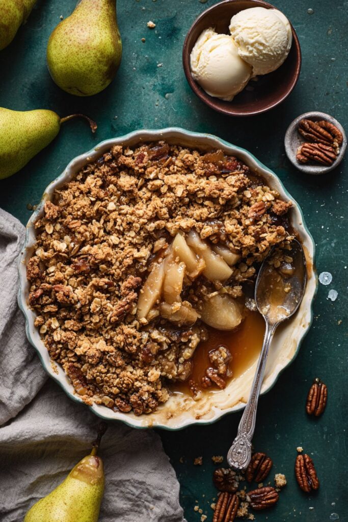 Low Acid Pear Crumble