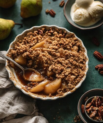 Low Acid Pear Crumble