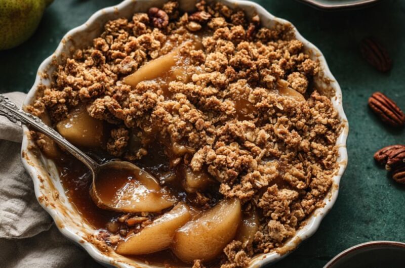 Low Acid Pear Crumble