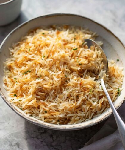 Low Acid Rice Pilaf