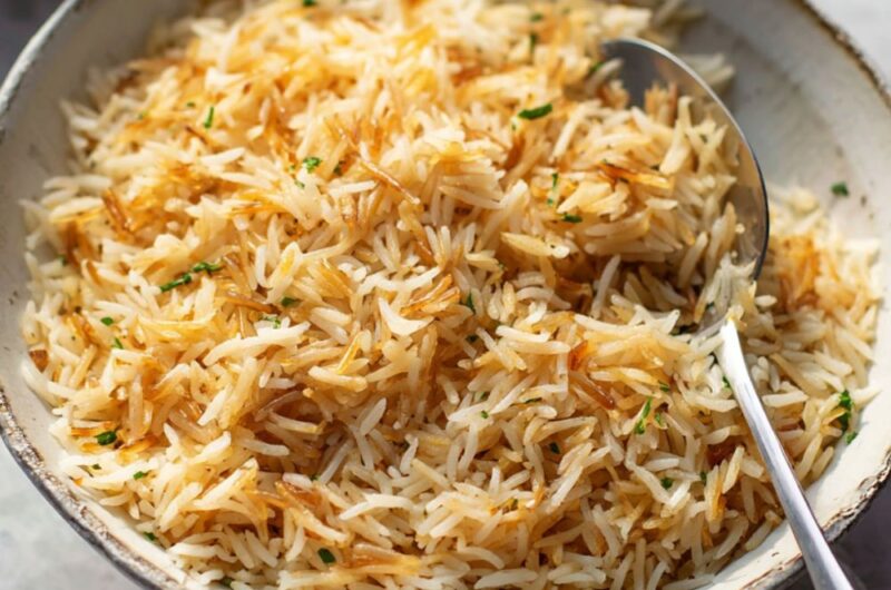 Low Acid Rice Pilaf