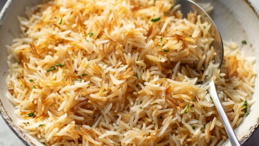 Low Acid Rice Pilaf