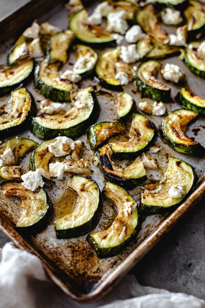 Low Acid Roasted Zucchini