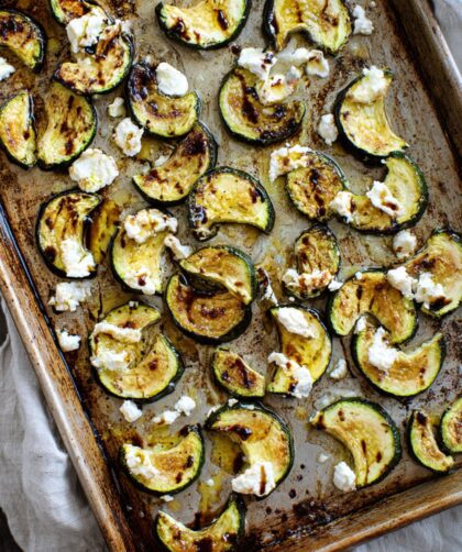Low Acid Roasted Zucchini