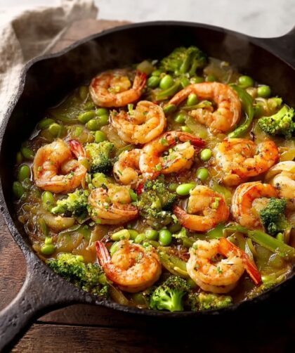 Low Acid Shrimp Stir Fry