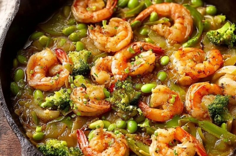 Low Acid Shrimp Stir Fry