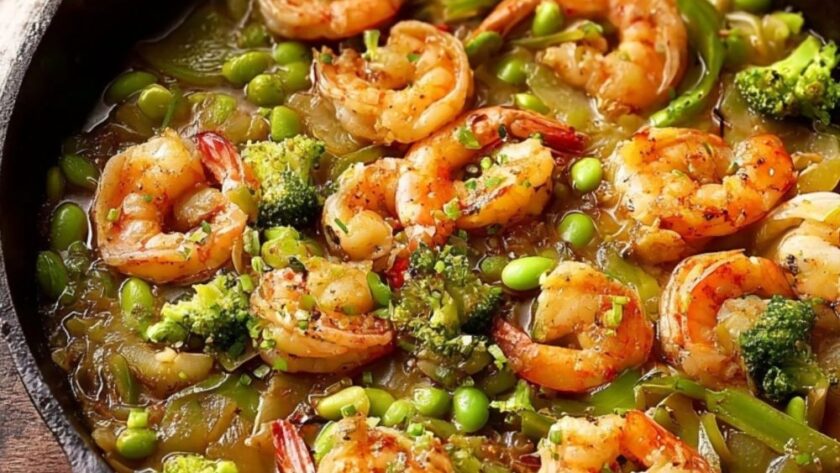 Low Acid Shrimp Stir Fry