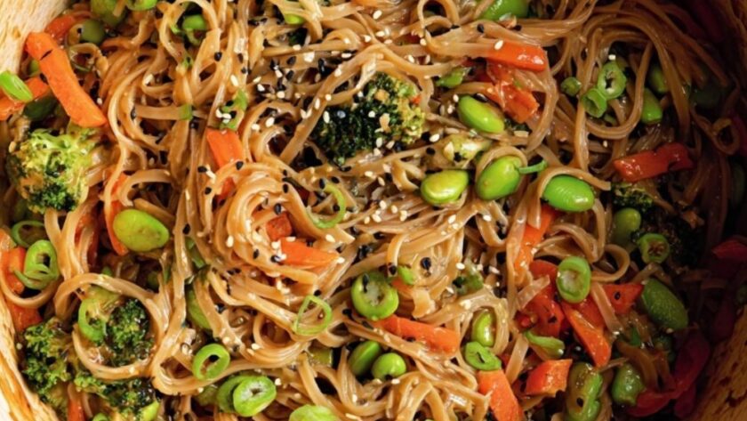 Low Acid Vegetable Stir Fry Noodles