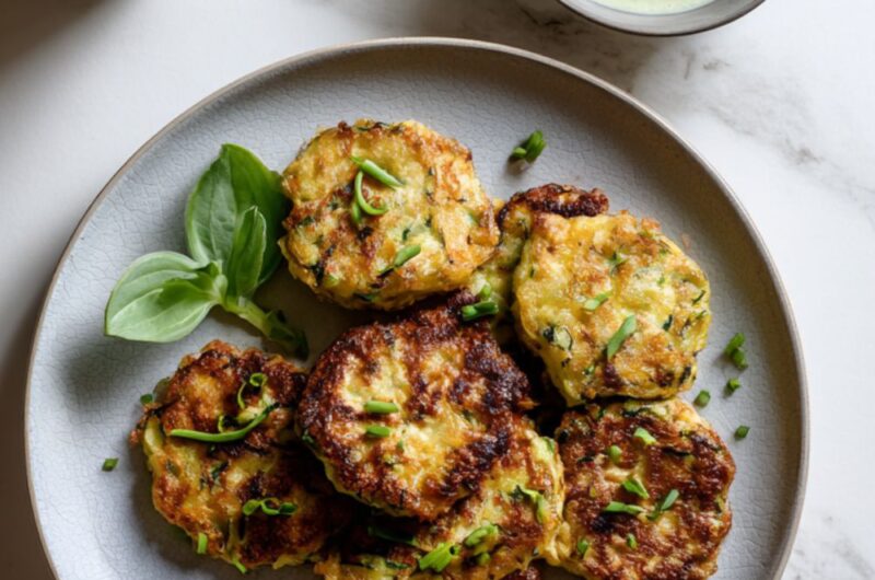 Low Acid Zucchini Fritters
