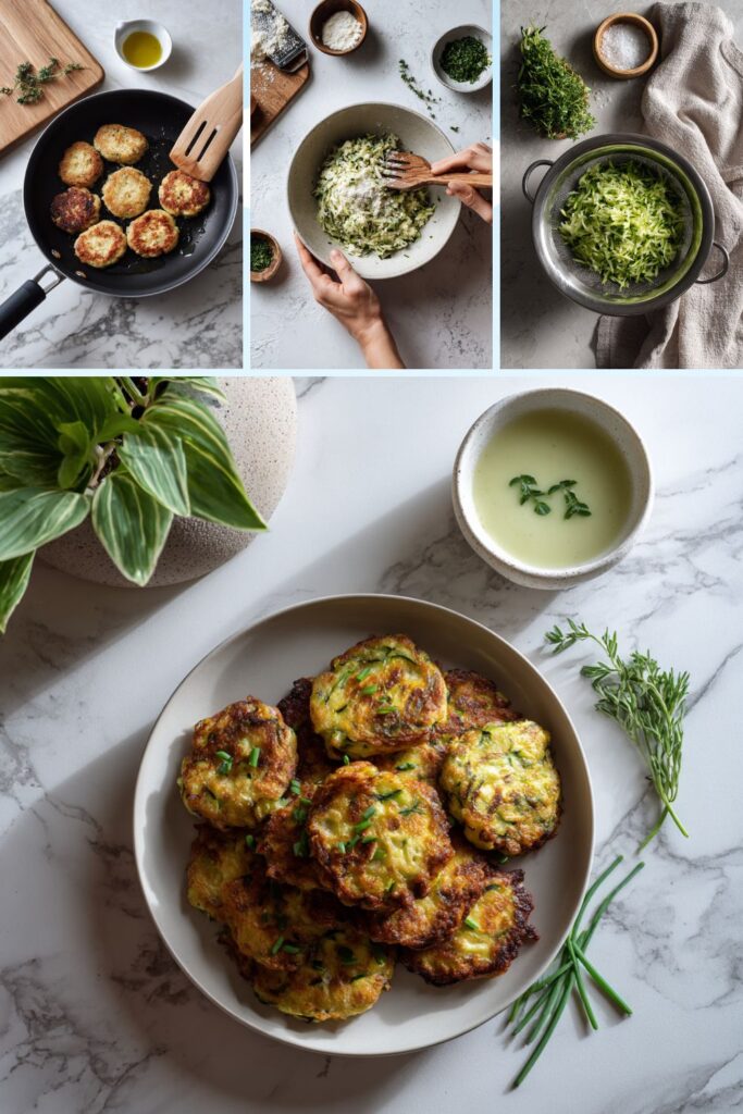 Low Acid Zucchini Fritters