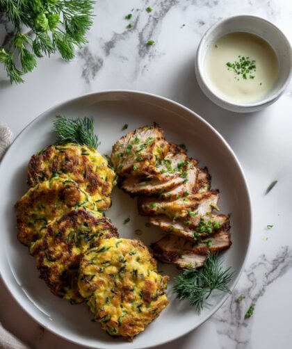Low Acid Zucchini Fritters