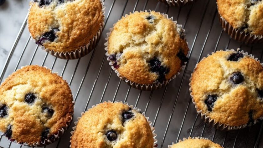 Low Acid Blueberry Muffins