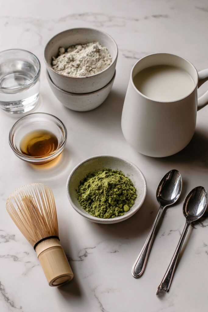 Low Acid Matcha Latte