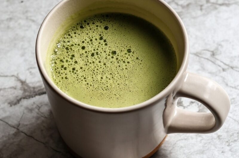 Low Acid Matcha Latte