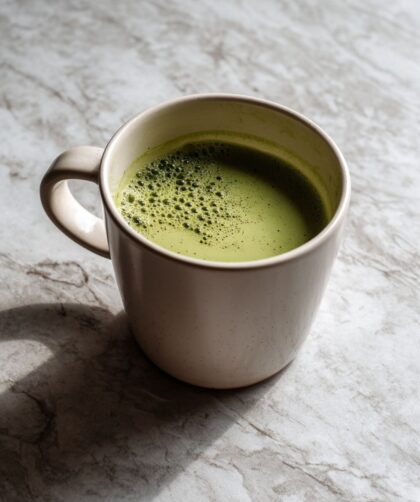 Low Acid Matcha Latte