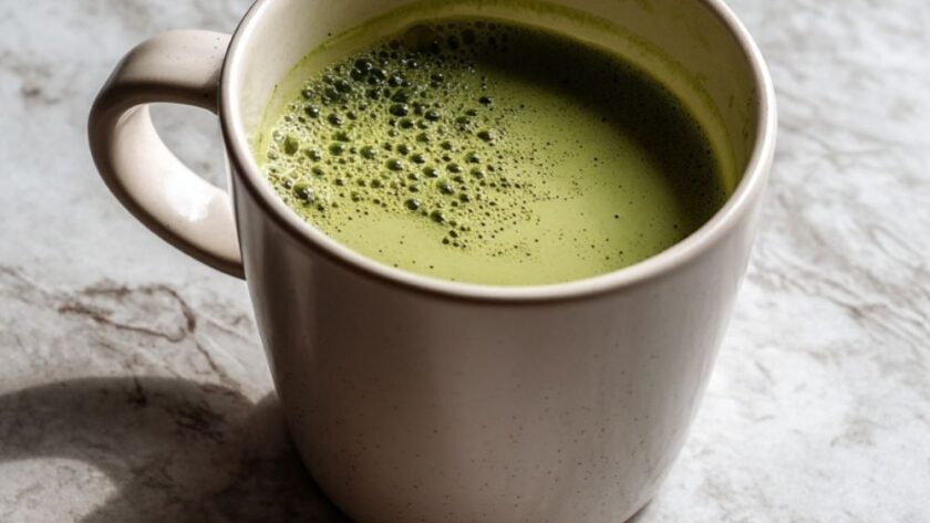 Low Acid Matcha Latte
