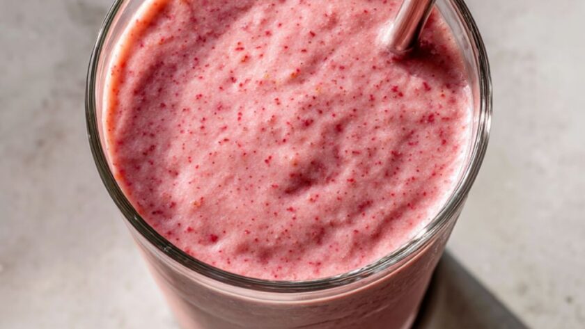 Low Acid Strawberry Smoothie