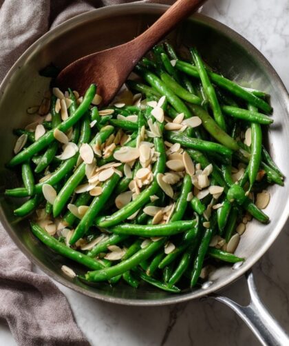 Low FODMAP Green Beans Almondine