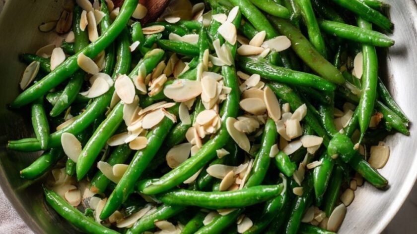 Low FODMAP Green Beans Almondine
